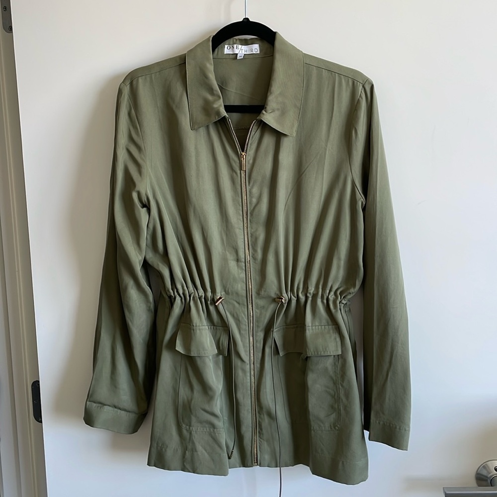 Shop one third Utility Jacket 04 color green, worn twice